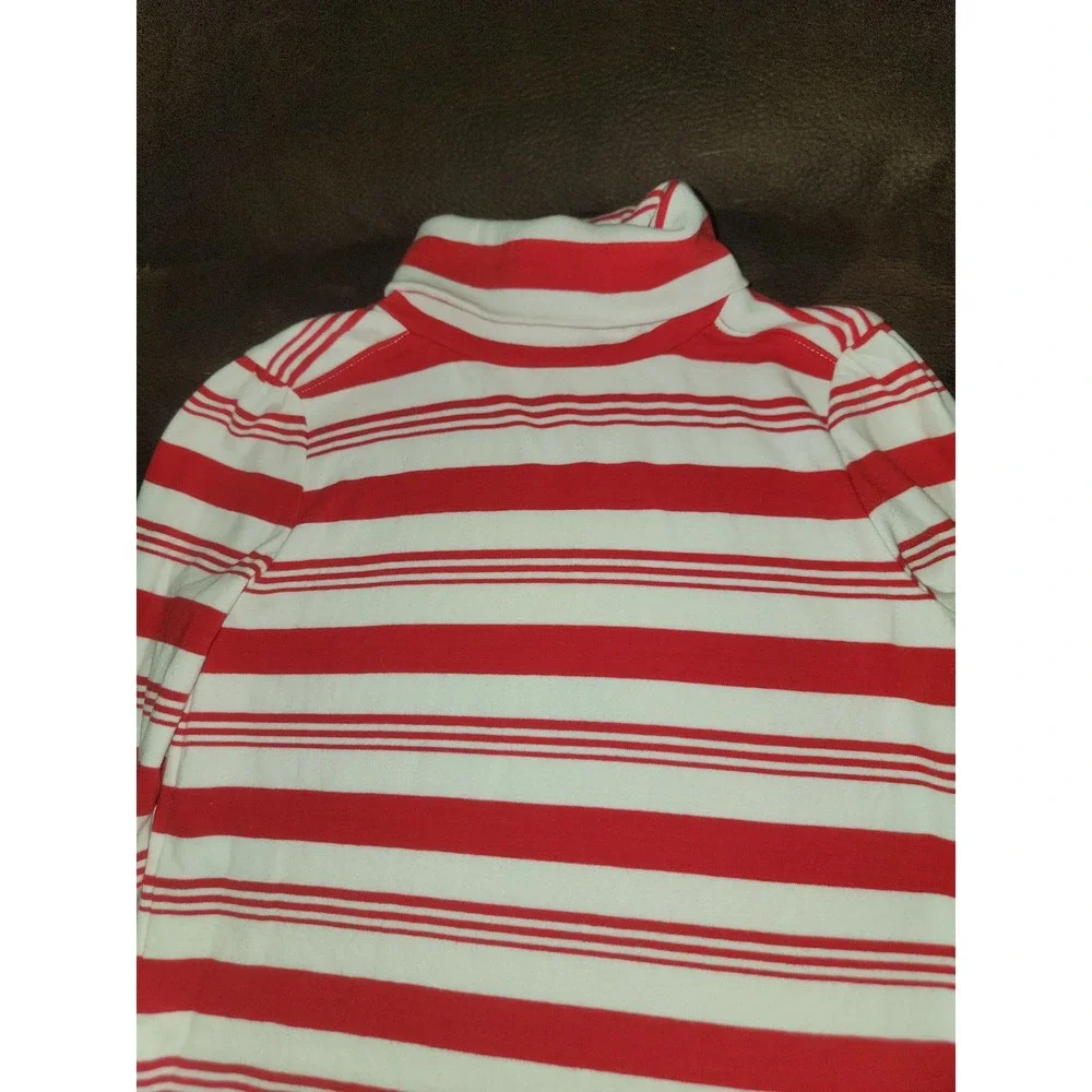 Gymboree holiday Christmas‎ candy cane striped turtleneck size 6